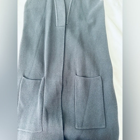 Ann Taylor Women's Black Open Front Long Sweater Vest Size XS - Picture 6 of 12